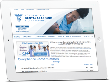 dental learning iPad View